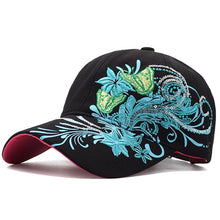 Load image into Gallery viewer, Women Cap  Flower Butterfly
