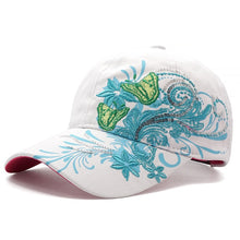 Load image into Gallery viewer, Women Cap  Flower Butterfly
