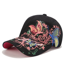 Load image into Gallery viewer, Women Cap  Flower Butterfly