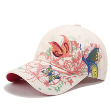 Load image into Gallery viewer, Women Cap  Flower Butterfly
