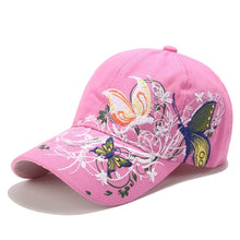 Load image into Gallery viewer, Women Cap  Flower Butterfly