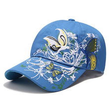 Load image into Gallery viewer, Women Cap  Flower Butterfly
