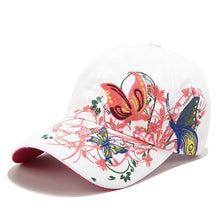 Load image into Gallery viewer, Women Cap  Flower Butterfly
