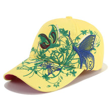 Load image into Gallery viewer, Women Cap  Flower Butterfly