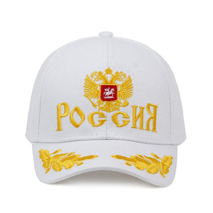 russian national emblem embroidery baseball cap