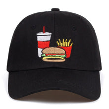 Load image into Gallery viewer, Cola Fries Burger Dad Hat Baseball Cap
